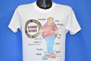 70s Official Bowling Excuse No Strikes No Spares t-shirt Medium