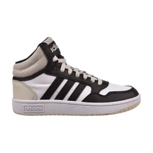 Adidas Hoops 3.0 Mid Kids' Shoes White-Black-Beige