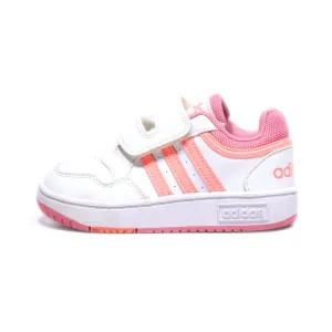 Adidas Hoops 3.0 Sneakers Leather White Colour For Kids