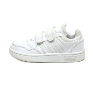 Adidas Hoops Lace-Up Shoes Canvas White Colour For Kids