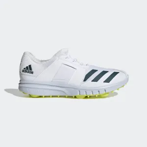 Adidas Howzat Spike 20 Cricket Shoes White/Yellow