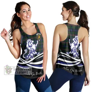 Allison Tartan Women's Racerback Tanks with Alba Gu Brath Regal Lion Emblem