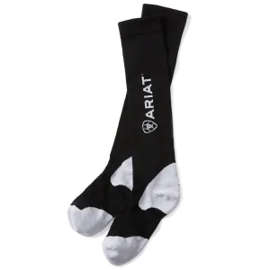 Ariat Unisex AriatTek Performance Socks Black/White