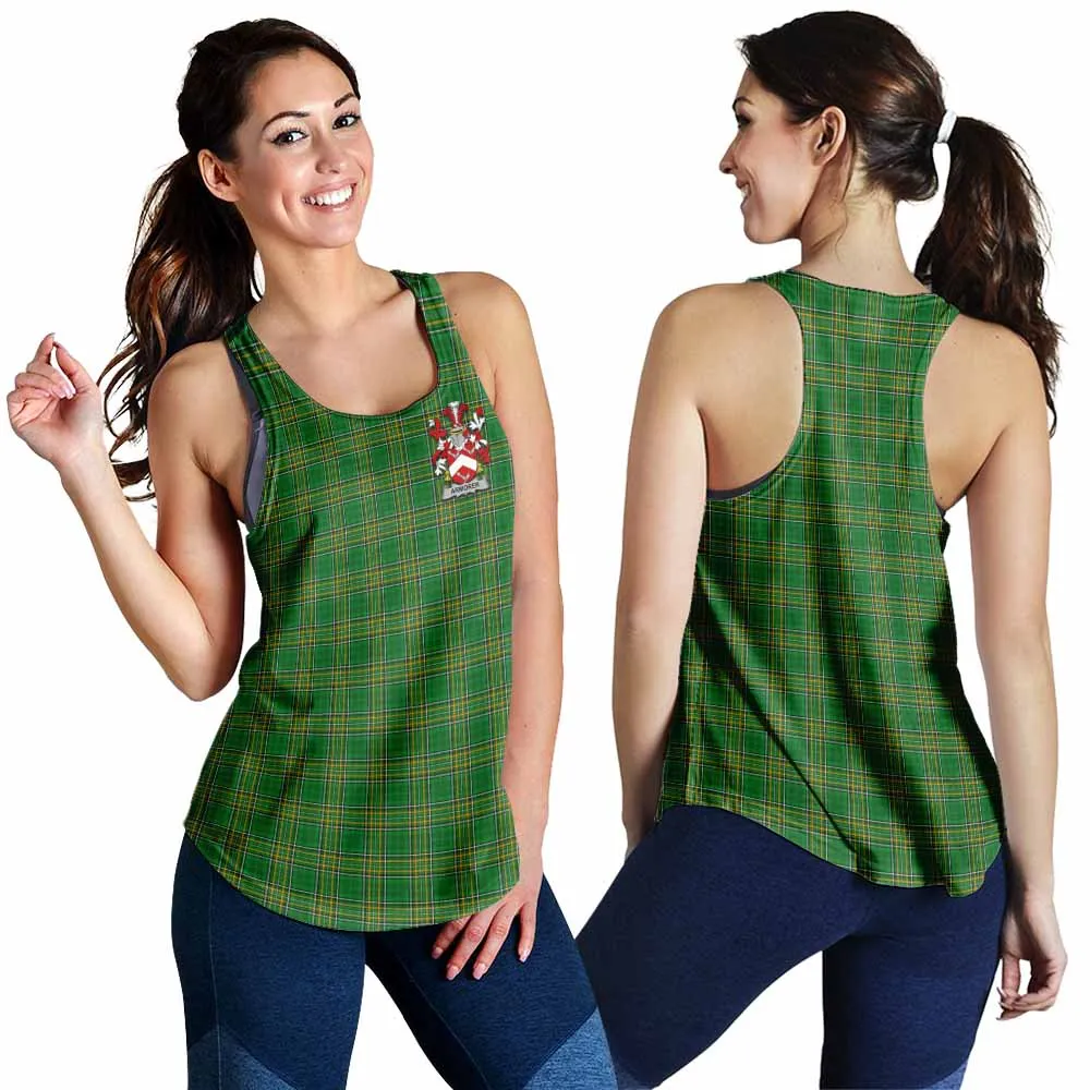 Armorer Irish Clan Tartan Women's Racerback Tanks with Coat of Arms