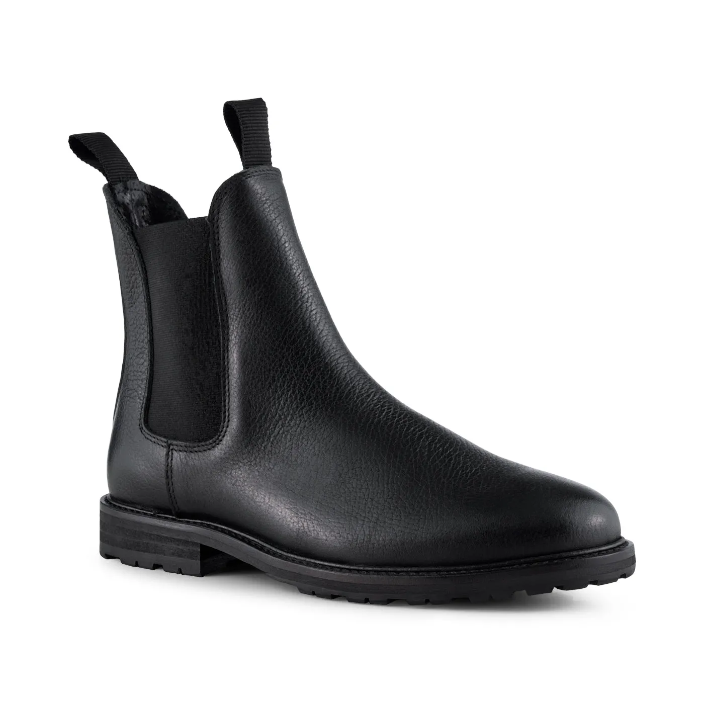 Avery chelsea boot leather - BLACK