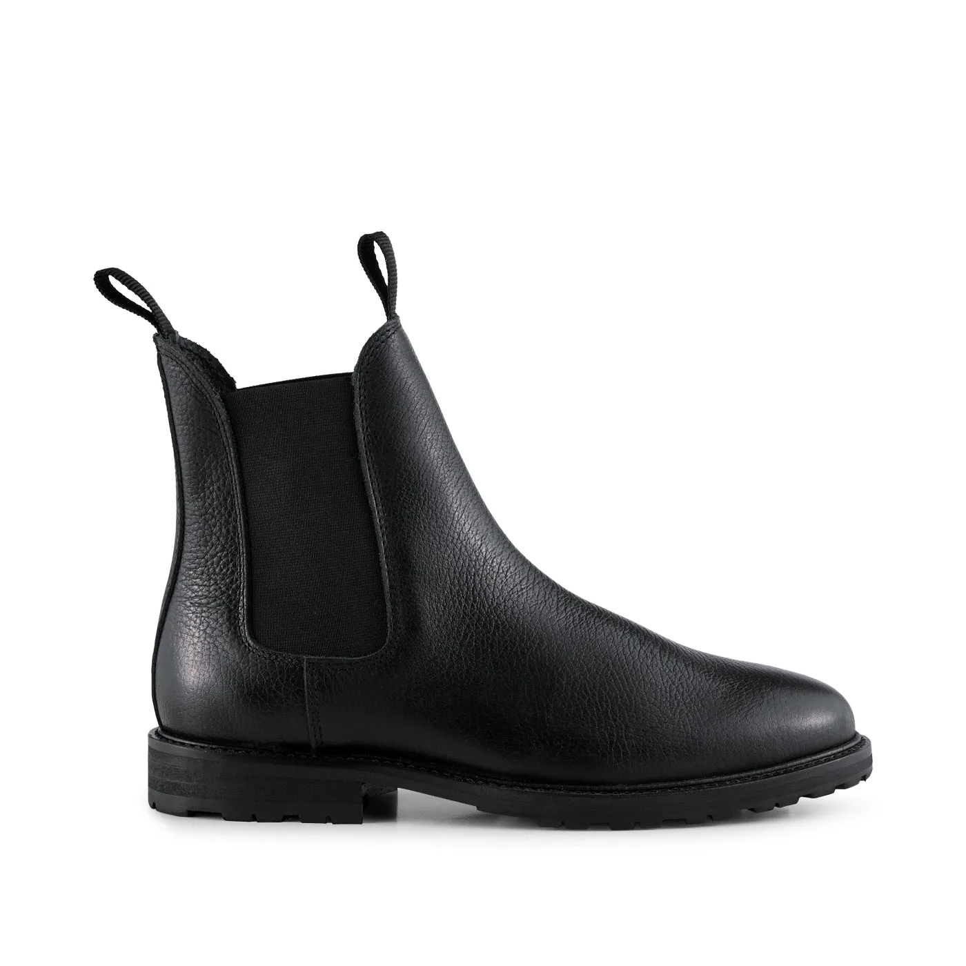 Avery chelsea boot leather - BLACK