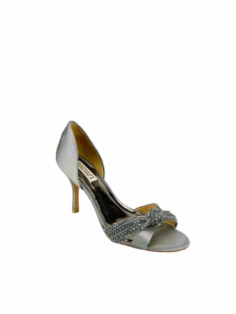 Badgley Mischka Women's D'Orsay Heels Silver Size 7