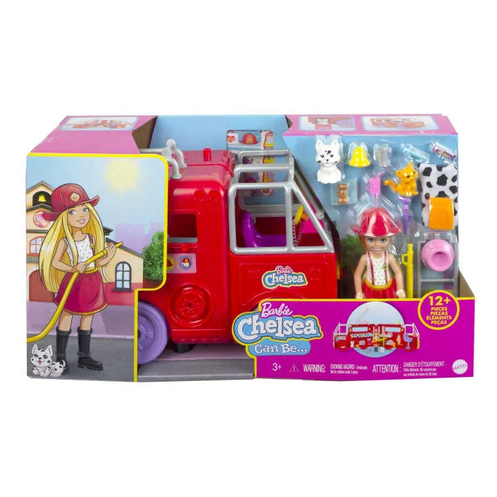 Barbie Chelsea Can Be... Fire Fighter With Fire Engine