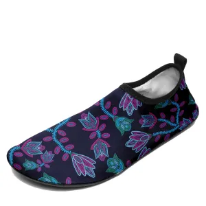 Beaded Blue Nouveau Sockamoccs Kid's Sockamoccs Slip On Shoes