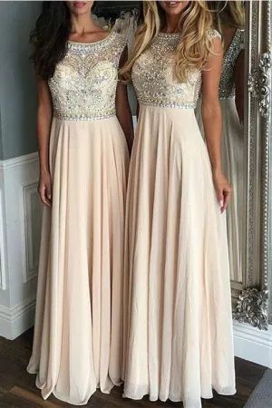 beaded chiffon charming long Bridesmaid Dresses, PD5032