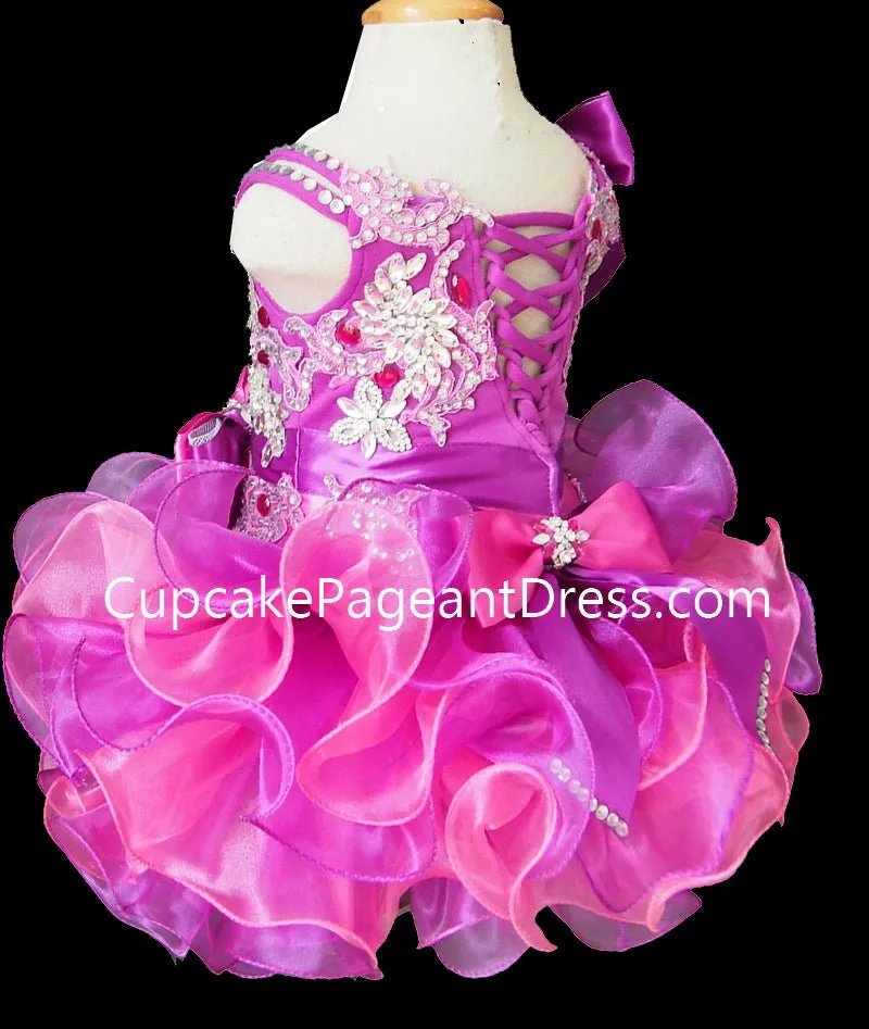 Beautiful Nations Beaded Bodice Little Girl/Baby Miss/Baby Girl Cupcake Pageant Dress