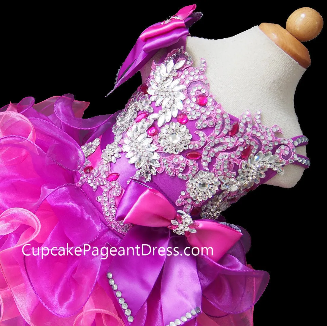 Beautiful Nations Beaded Bodice Little Girl/Baby Miss/Baby Girl Cupcake Pageant Dress