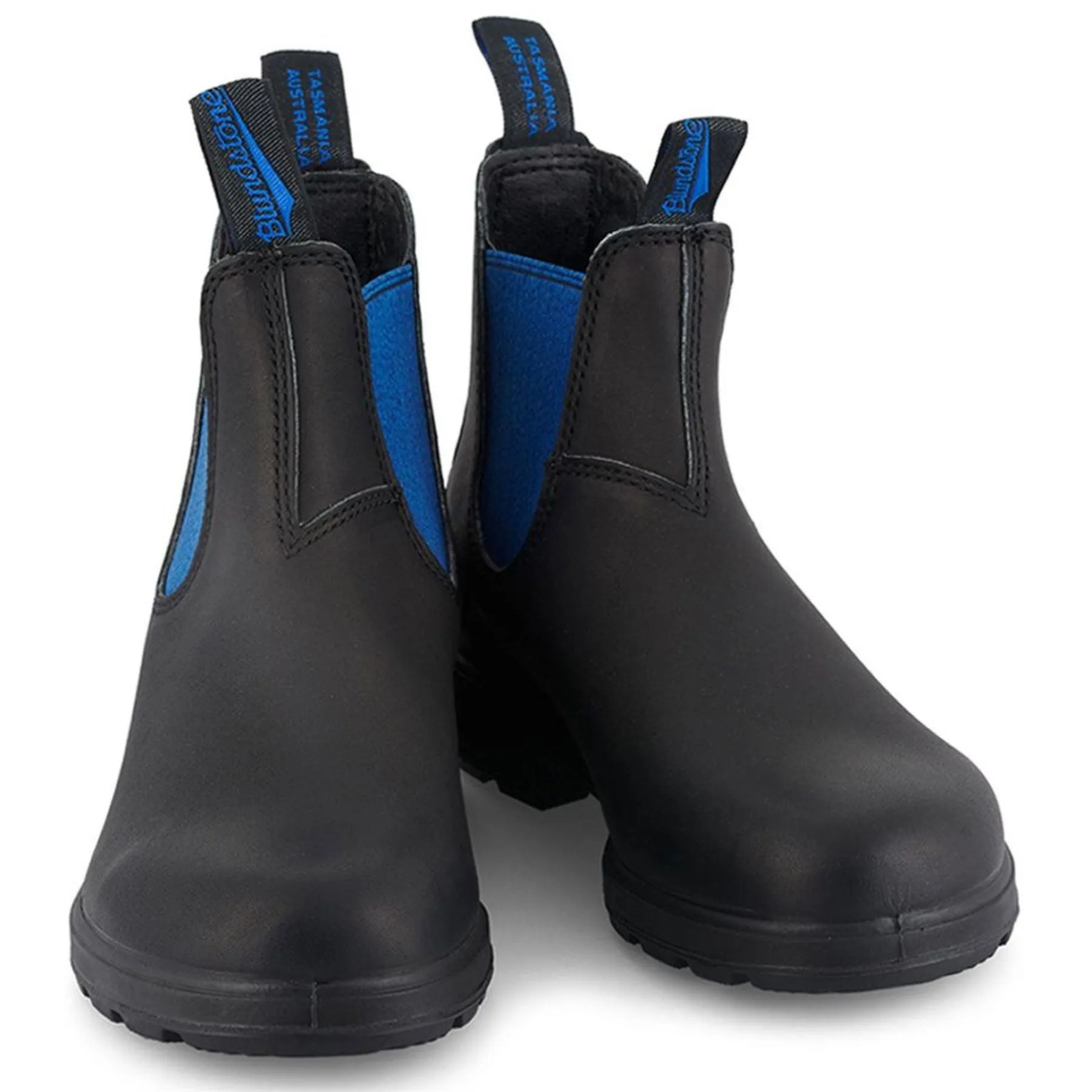 Blundstone 515 Black Blue Leather Chelsea Boots Black Blue Slip On Retro Ankle