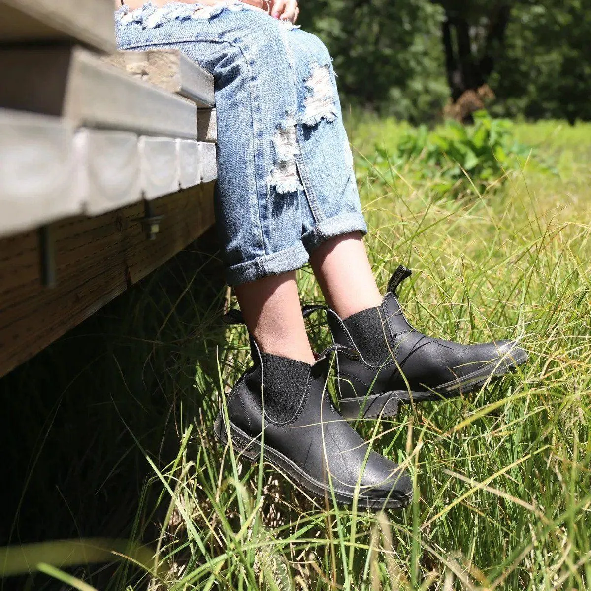 Blundstone 558 Classic Black Leather Lined Chelsea Boots Vintage Classic Ankle