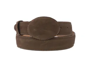 Brown #460 Western Cowboy Belt Leather - Removable Buckle