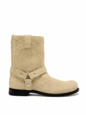 Campo brushed suede biker boots