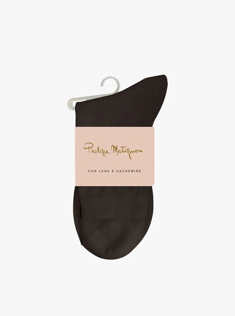 Cashmere Ankle Sock black