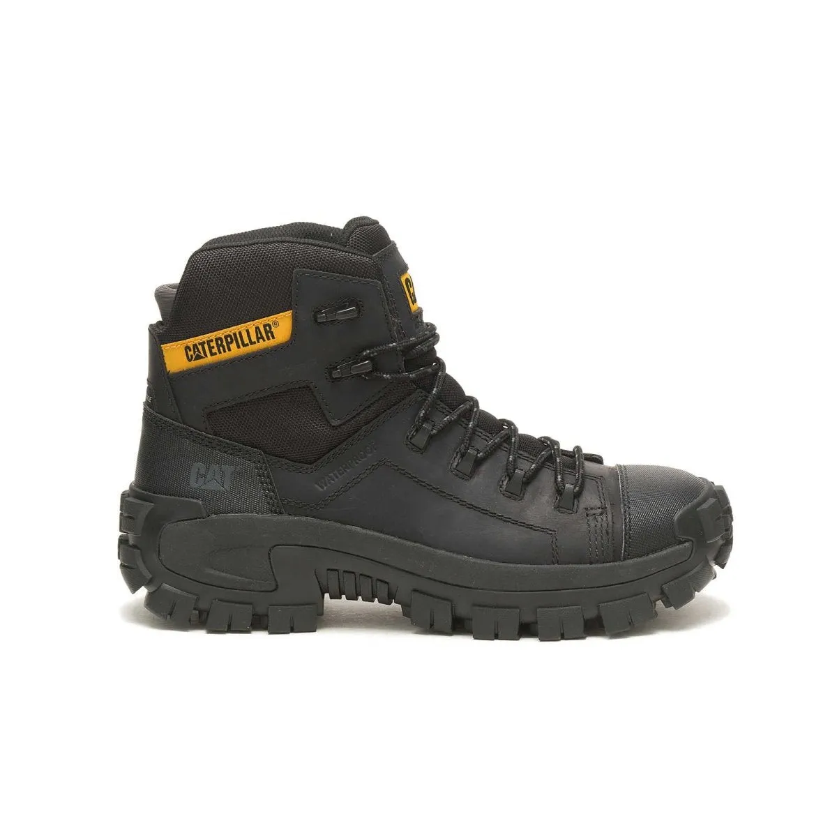 Caterpillar Invader Hiker Waterproof Composite Toe Men's Work Boot (p91542) In Black