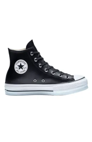 Chuck Taylor All Star Lift Clean Leather High Top Black