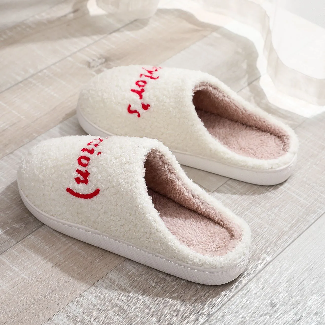 Cotton Slippers Spring Cotton Thick Plush Home Slippers