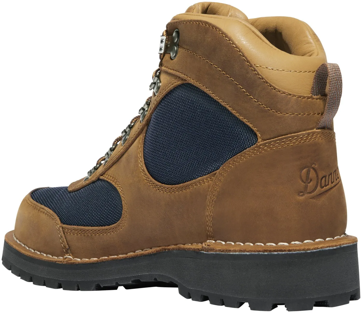 Danner Womens Cascade Crest GTX Grizzly Brown/Ursa Blue Leather Hiking Boots