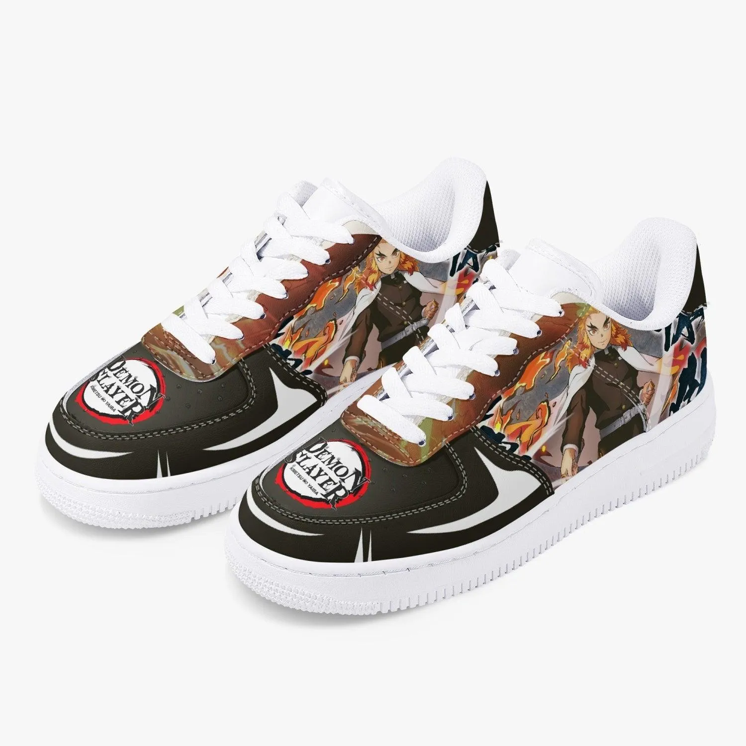 Demon Slayer Kyojuro Rengoku AF1 Anime Shoes