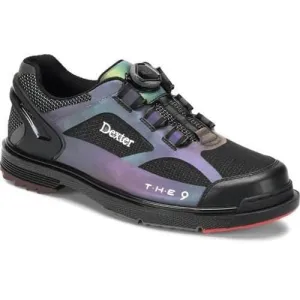 Dexter THE 9 HT BOA Unisex Bowling Shoes Black/Colorshift Hot Melt