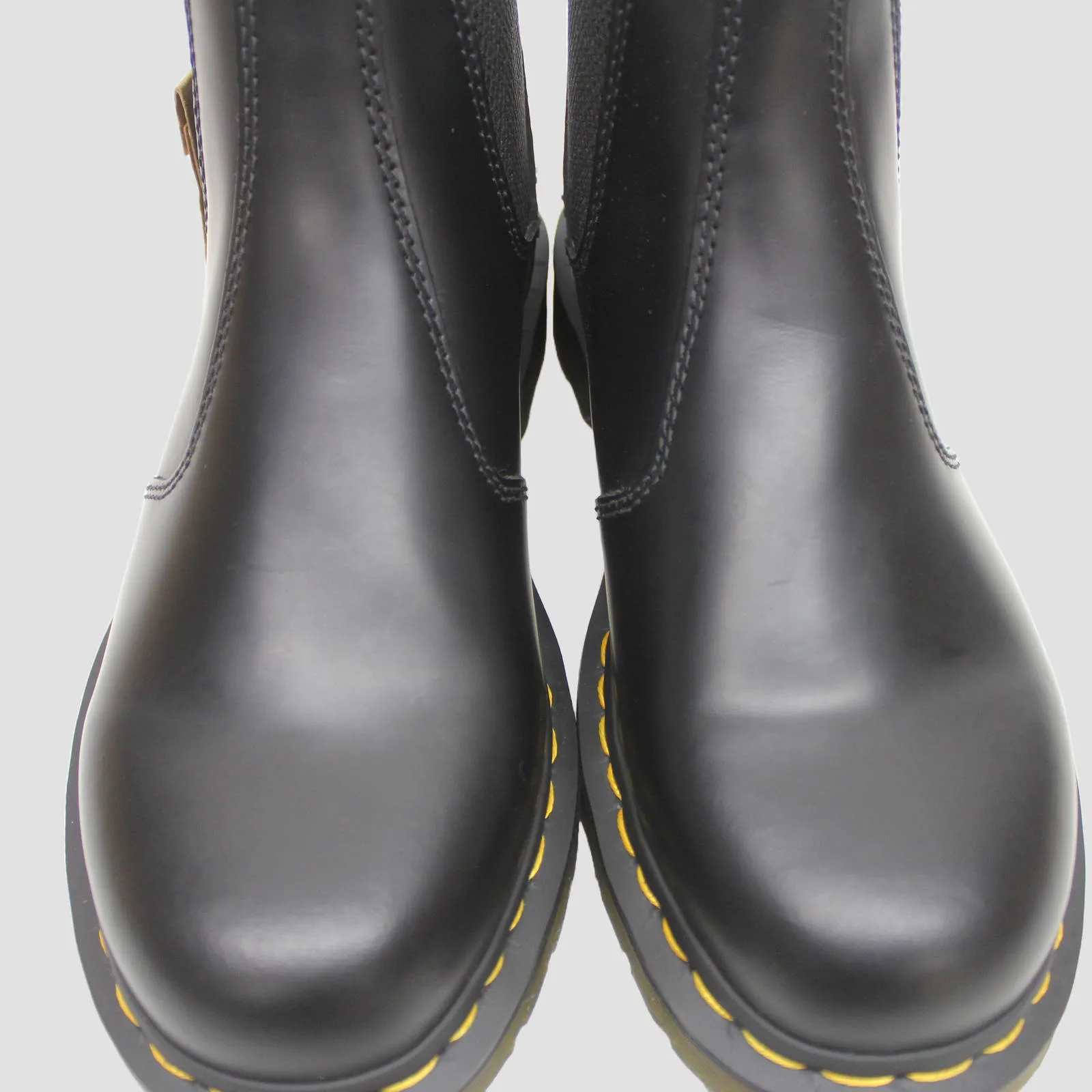 Dr. Martens 2976 Black Unisex Leather Chelsea Twin Gussets Pull on Ankle Boots - UK 6.5