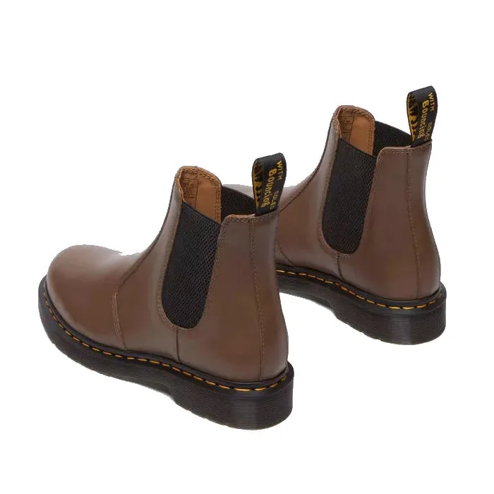 Dr Martens - 2976 YS Chelsea Boot Yellow Stitching Dark Khaki Legacy Brown