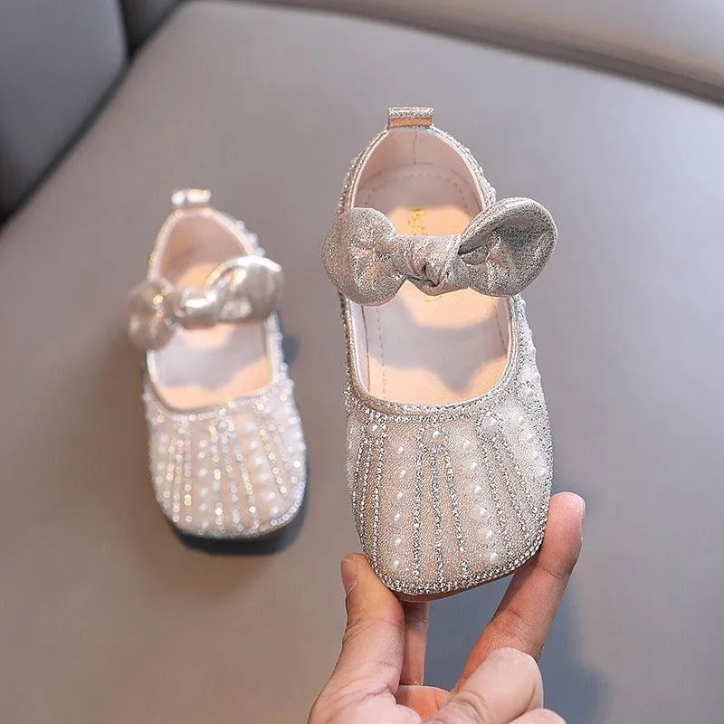 Dreamy Princess Shoes Delicate Kids' Shoes Sparkling Beaded Girls' Shoes