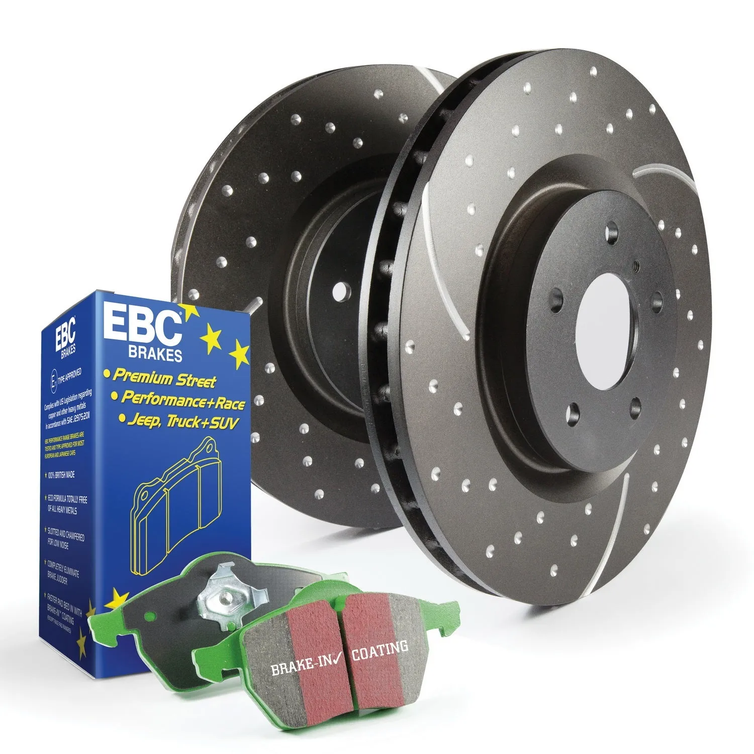 EBC Brakes S10KR1160 S10 Kits Greenstuff 2000 and GD Rotors