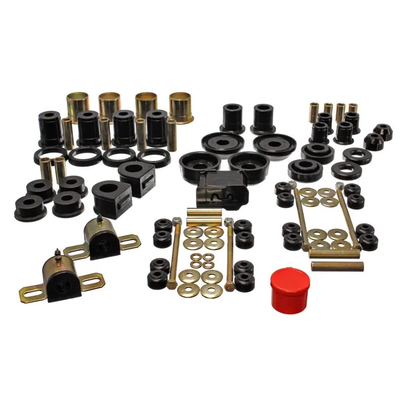 Energy Suspension Hyper-Flex Bushing Kit - Suspension Bushings - Boots / Links - Black - GM F-Body 1993-2002