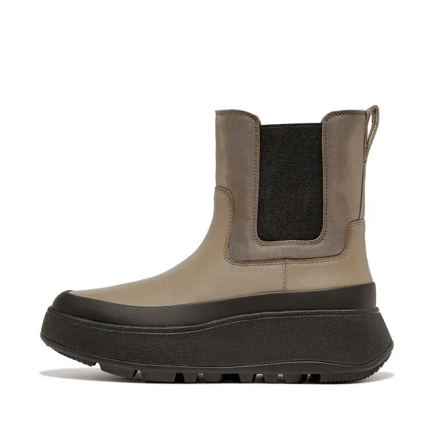 FitFlop F-mode water-resistant flatform chelsea boots