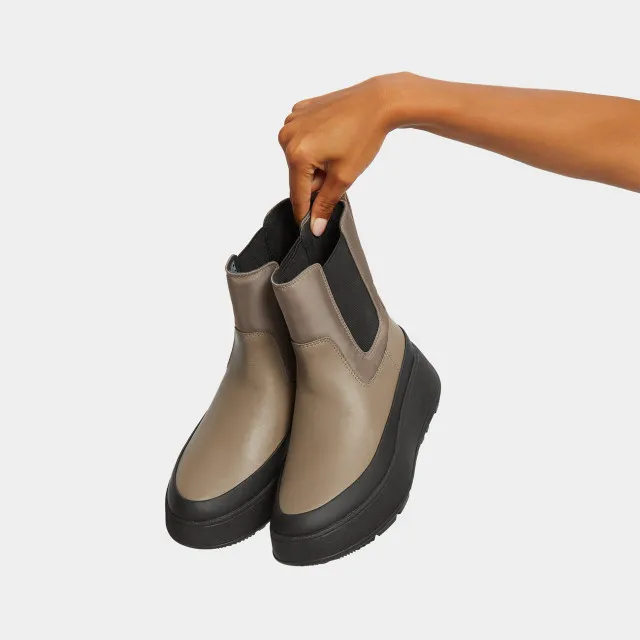 FitFlop F-mode water-resistant flatform chelsea boots