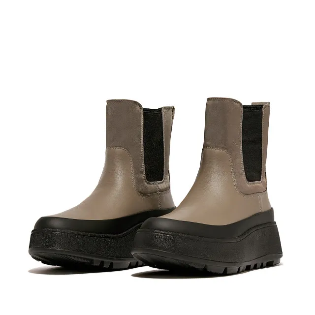 FitFlop F-mode water-resistant flatform chelsea boots