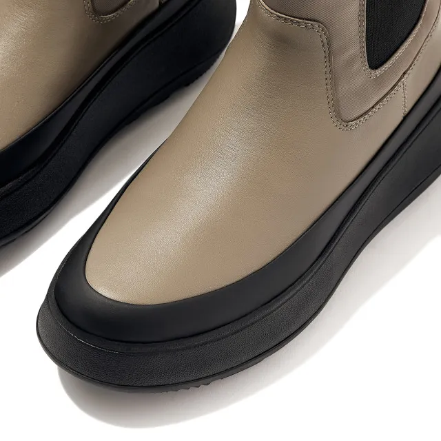 FitFlop F-mode water-resistant flatform chelsea boots