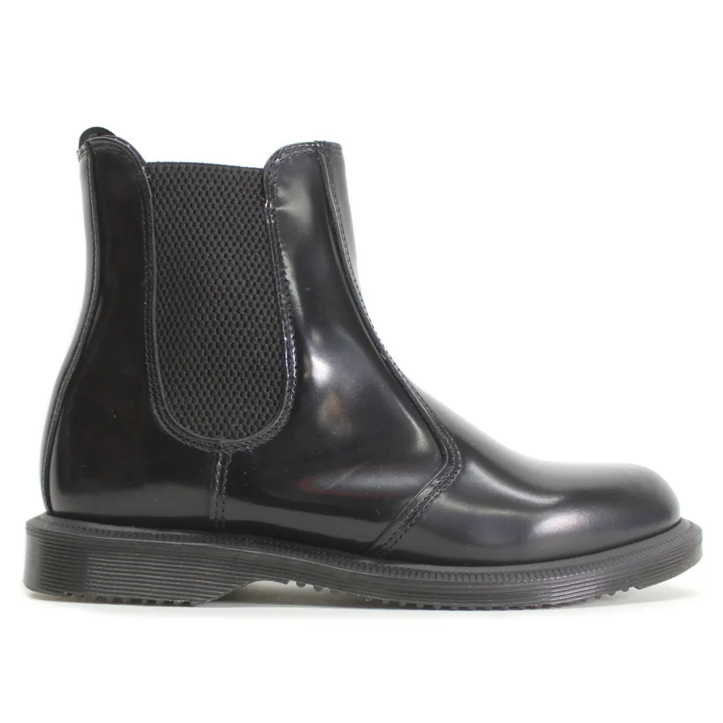 Flora Polished Smooth Leather Women's Chelsea Boots