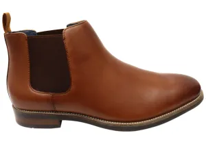 Florsheim Mens EEE Triple Wide Leather Ceduna Plain Toe Chelsea Boots