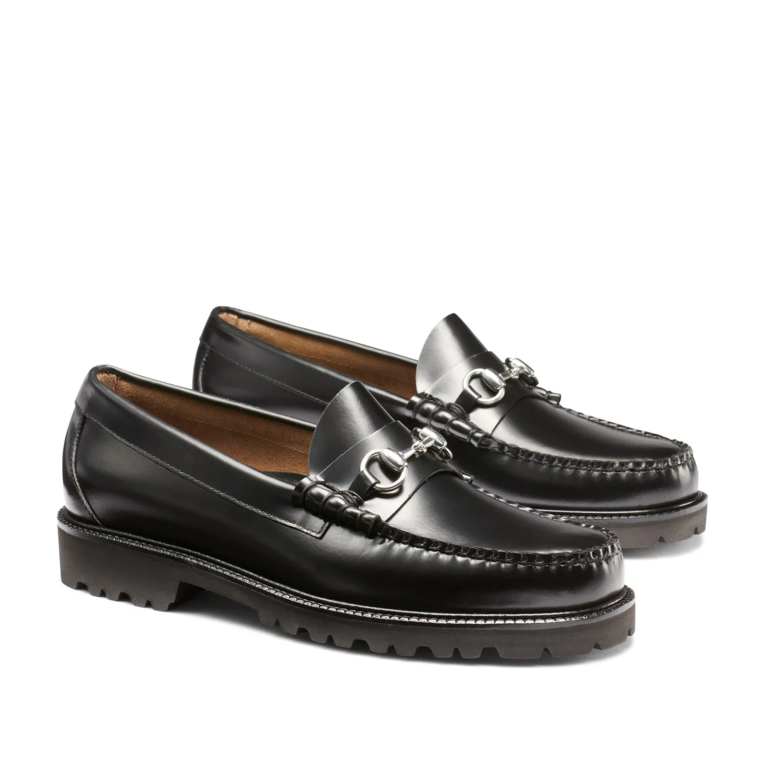 G.H. Bass Men's Lincoln Bit Lug Weejun in Black