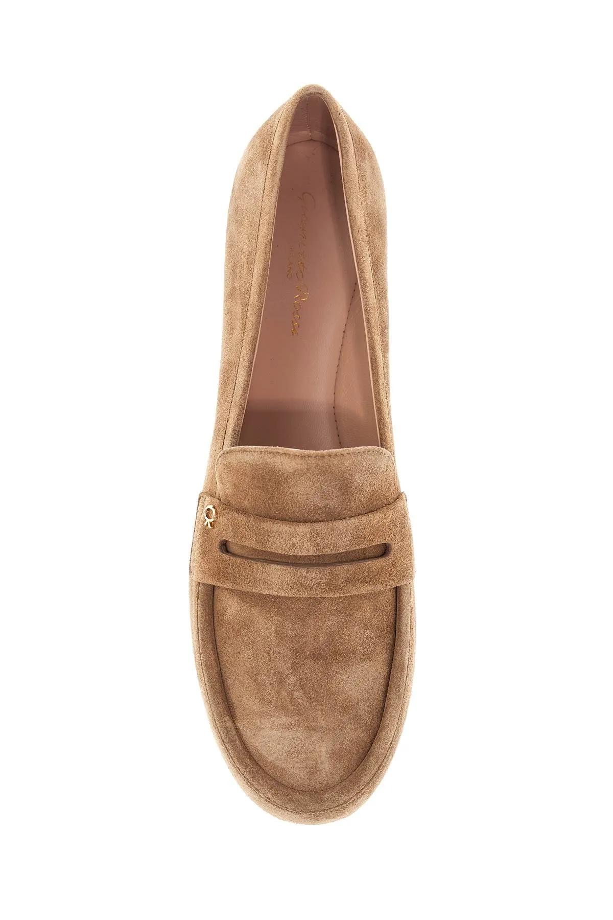 GIANVITO ROSSI Giorgia Suede Moccasins - Women's Casual Footwear