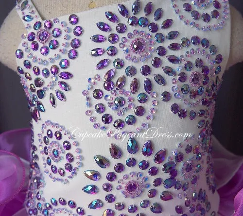 Glitz Beaded Bodice Infant/toddler/baby/children/kids Girl's Pageant Dress