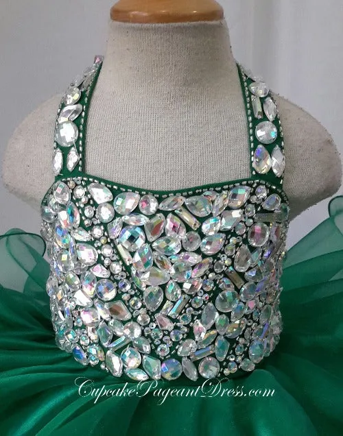 Glitz Beaded Bodice Infant/toddler/baby/children/kids glitz Girl's Pageant Dress