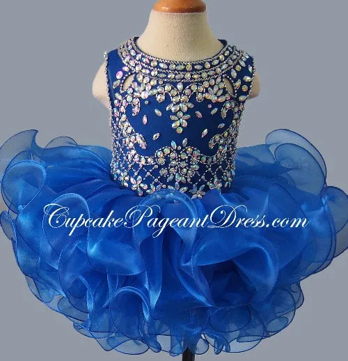 Glitz Beaded Bodice Little Girl/Newborn/Infant/Baby/Kid's Pageant Dress