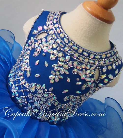 Glitz Beaded Bodice Little Girl/Newborn/Infant/Baby/Kid's Pageant Dress