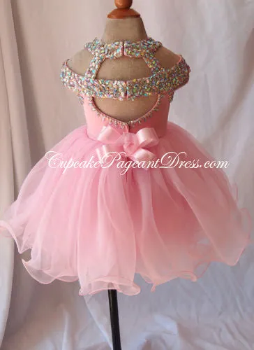 Glitz Beaded Bodice Little Girls/Child/Baby/Newborn/Infant Pageant Dress