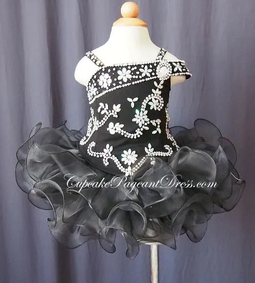 Glitz Beaded Bodice Little Girls/Infant/Toddler/Kids Pageant Dress