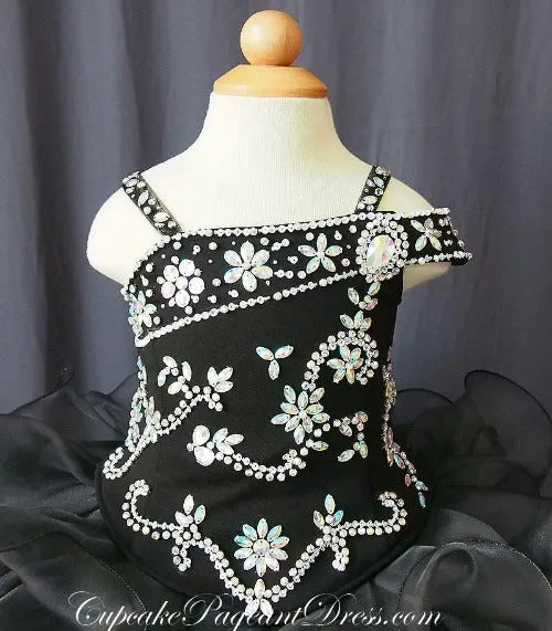 Glitz Beaded Bodice Little Girls/Infant/Toddler/Kids Pageant Dress