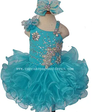 Glitz Beaded Bodice Little Princess Cupcake Pageant Dress