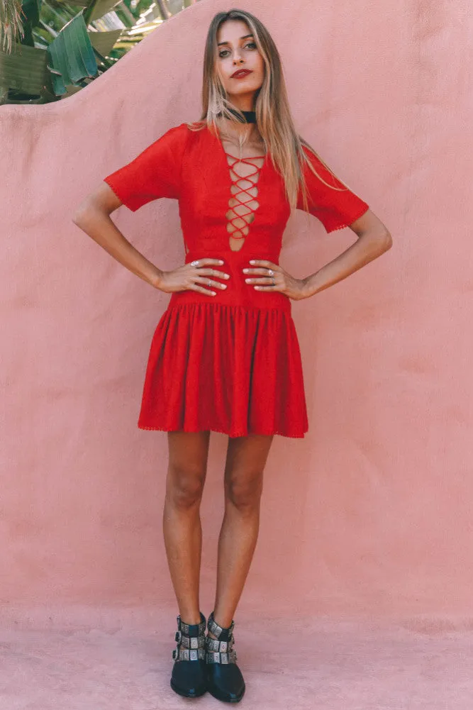 Hendrix Dress Red