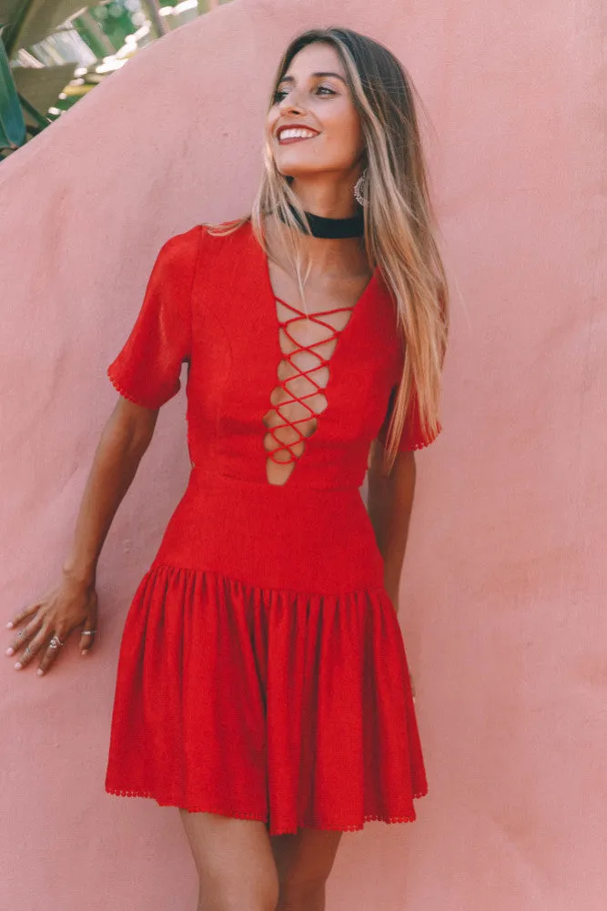 Hendrix Dress Red